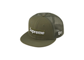 Supreme x New Era Box Logo Mesh Back Hat - Olive (SS23)